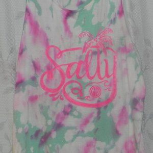 Tie dye Comfort Color graphic tank